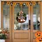 Halloween Door Sign Hanger Decorations, Cute Halloween Ghost Decor Welcome Wood Wreaths for Front Door Farmhouse Porch Wall Decor Outdoor (Halloween Ghost)